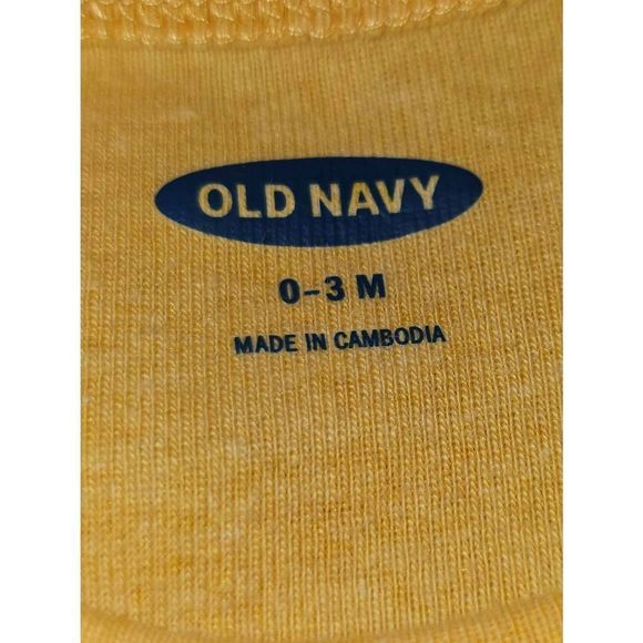 Baby Infant 0-3 Month Old Navy Romper One Piece Bodysuit - Picture 3 of 5